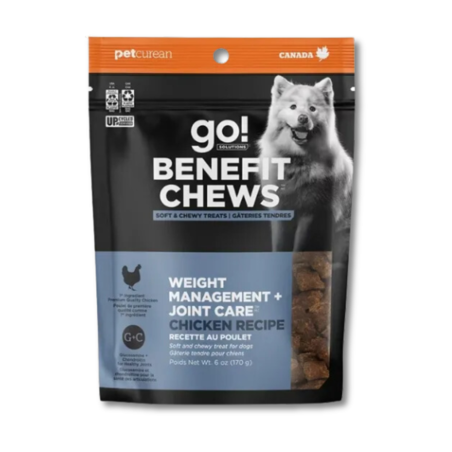 Go! Solutions Benefit Chews Weight Management and Joint Care Chicken Treats - 6 oz