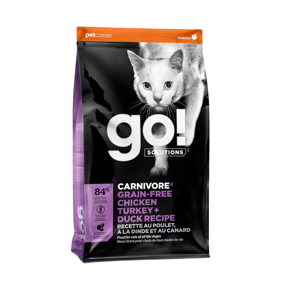 Go! Solutions Carnivore Grain-Free Chicken, Turkey and Duck - 8 lbs