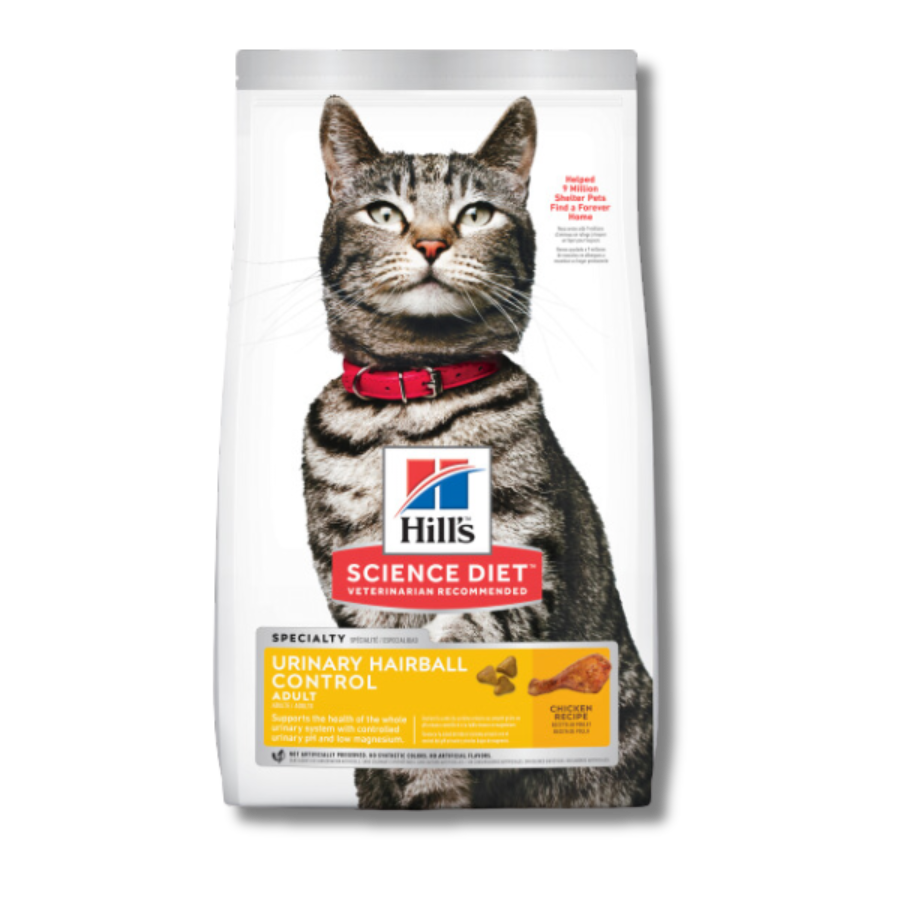 Hills Science Diet Urinary and Hairball Control for Cats - 3.5 lbs