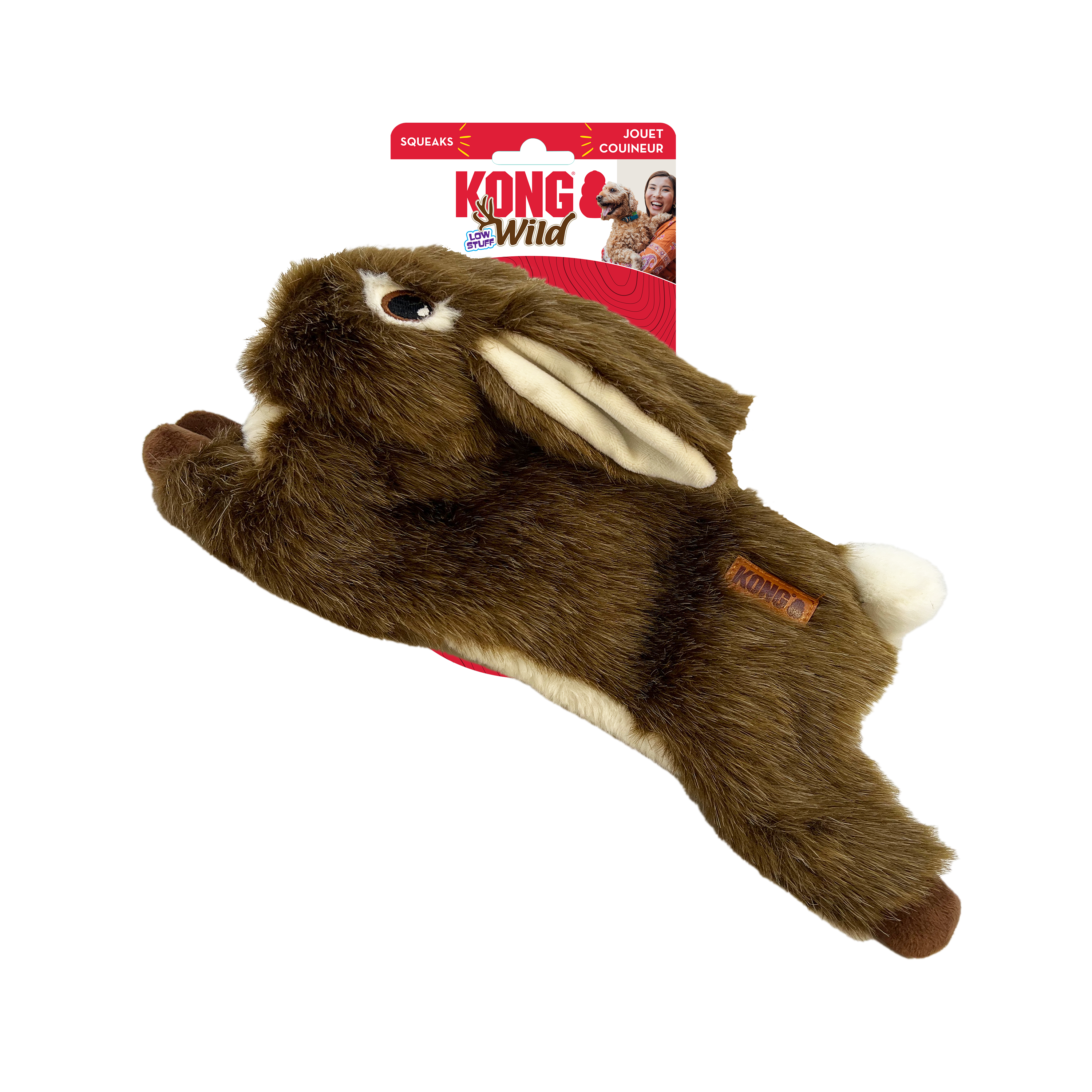 KONG Wild Low Stuff Rabbit- Medium