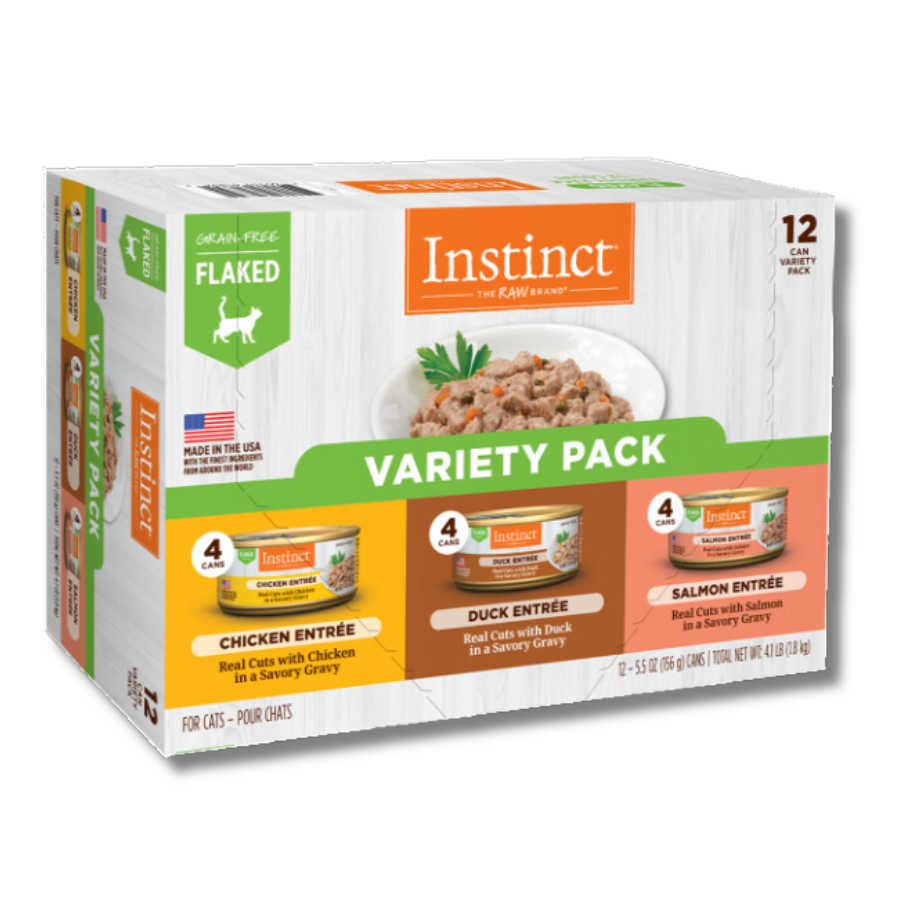 Instinct Flaked Entrée for Cats Variety Pack (12 Pack)