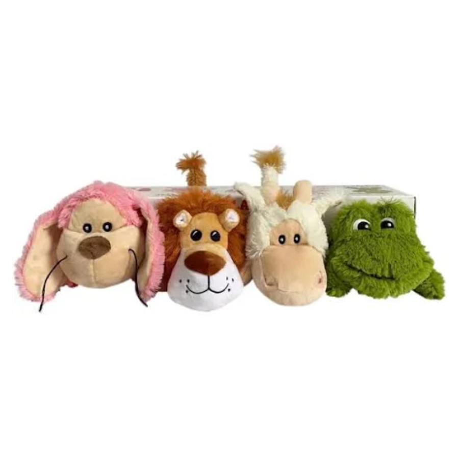 KONG Cozie 4 Pack Medium Plush Toys