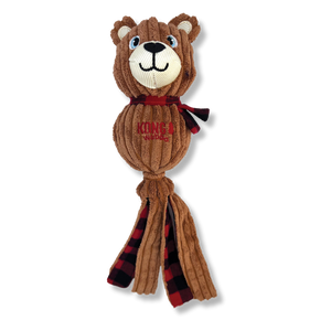 KONG Holiday Wubba Corduroy Bear - Large