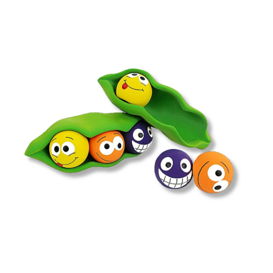 Three Peas in a Pod Latex Dog Toy