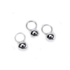 Li'l Pals Dog Round Bells Silver - 3 Pack