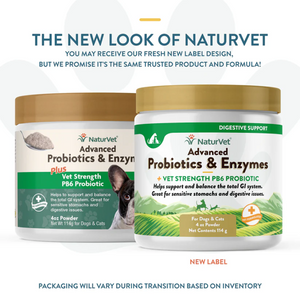 NaturVet Advanced Probiotics and Enzymes Powder - 4 oz