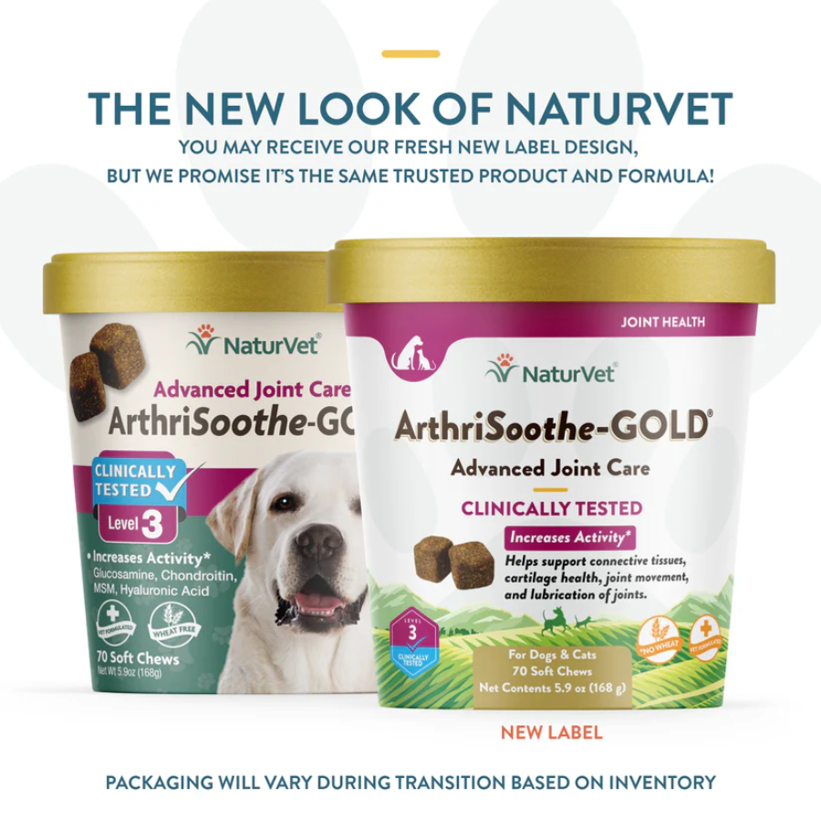 NaturVet Advanced Joint Care ArthriSoothe-GOLD Soft Chew (Level 3)