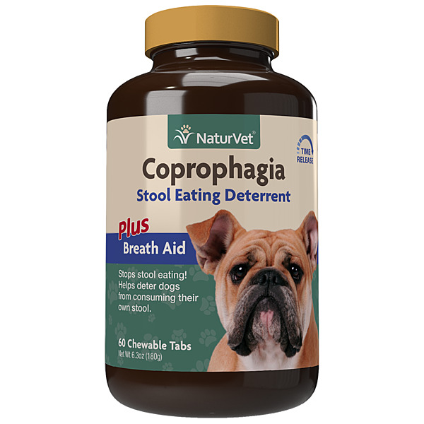 NaturVet Coprophagia Stool Eating Deterrent Tabs - 60 Pack