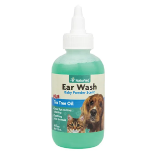 NaturVet Ear Wash with Tea Tree Oil - 4 oz