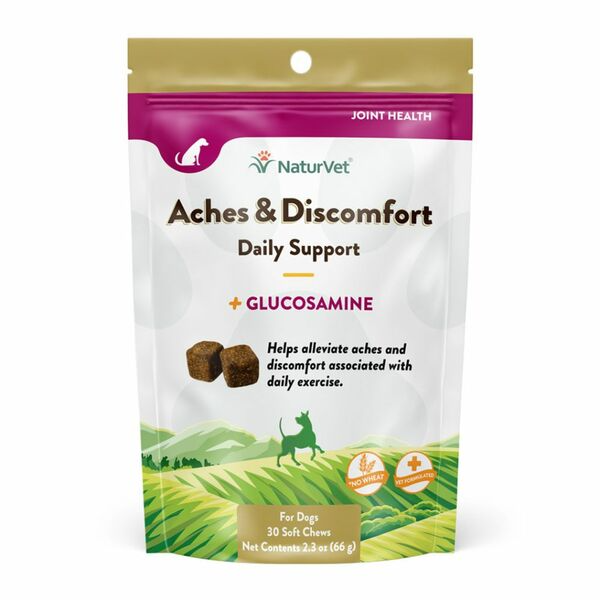 NaturVet Aches and Discomfort Soft Chews - 30 Chews