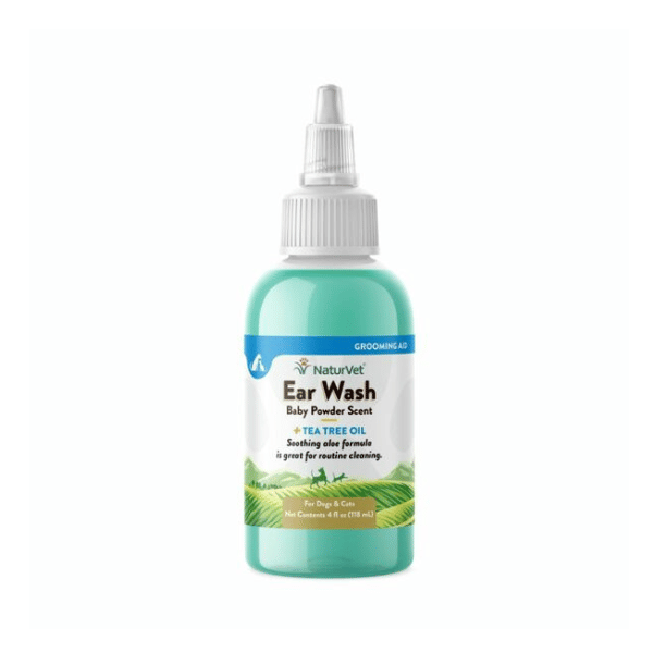 NaturVet Ear Wash with Tea Tree Oil - 8 oz