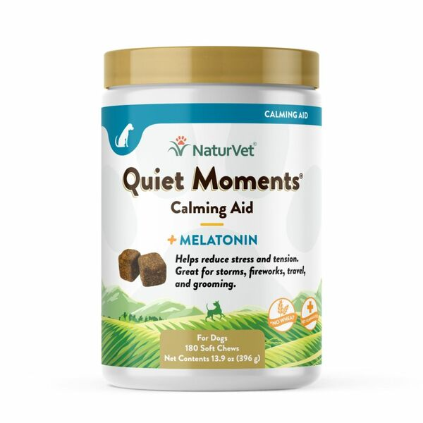 NaturVet Soft Chew Quiet Moments and Melatonin - 180 Count