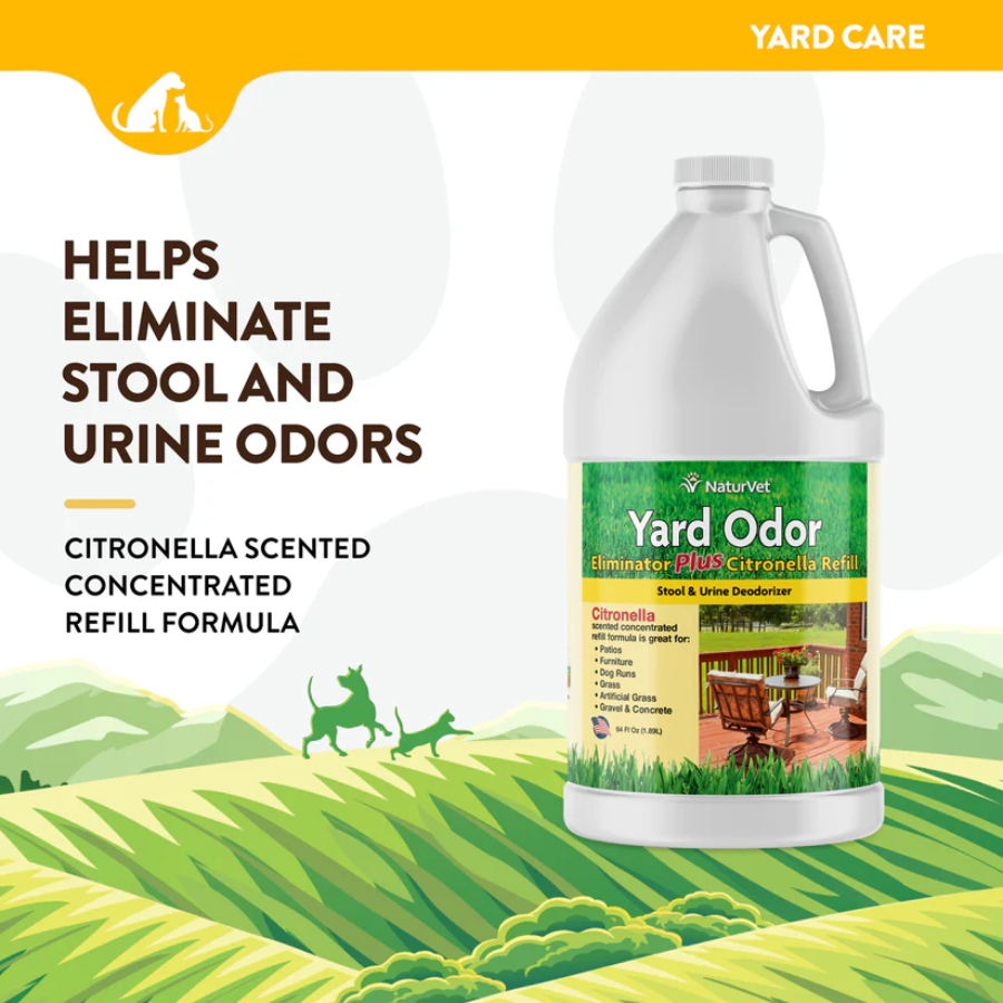 NaturVet Yard Odor Eliminator with Citronella - 64 oz