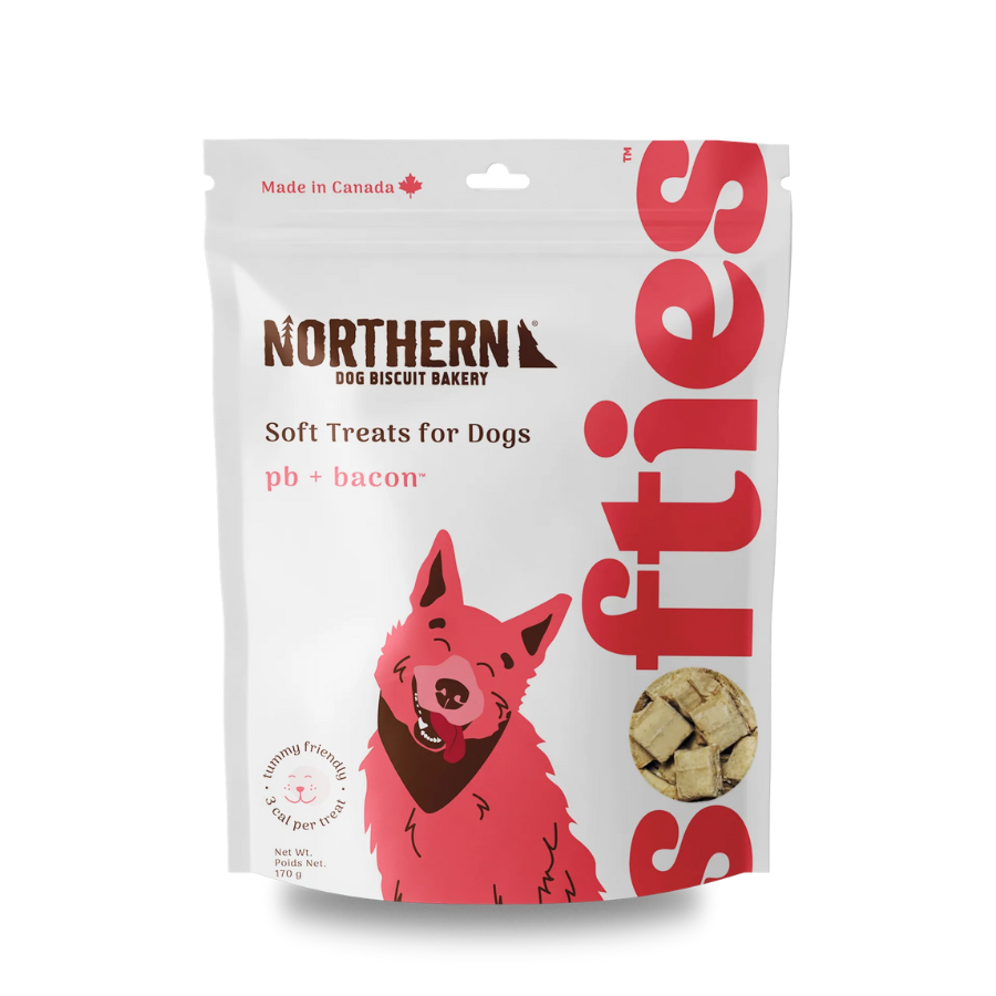 Northern Dog Biscuit Bakery Softies Peanut Butter and Bacon - 6 oz