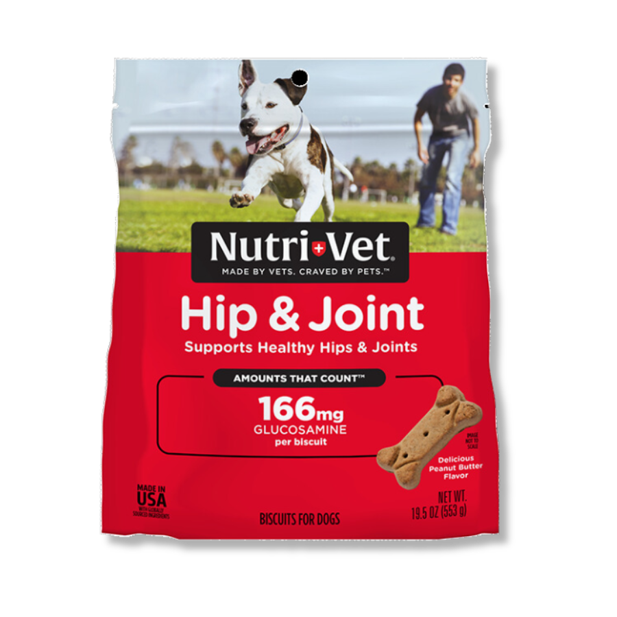 Nutri-Vet Hip and Joint Biscuits Dogs Regular Strength - 19.5 oz