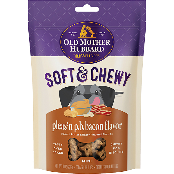 Old Mother Hubbard Soft and Tasty Peanut Butter and Bacon - 8 oz