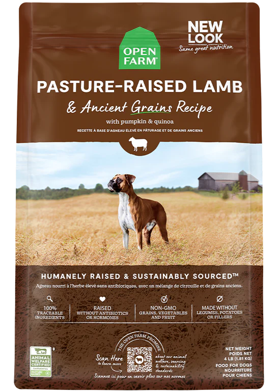 Open Farm Pasture Raised Lamb and Ancient Grain - 22 lbs