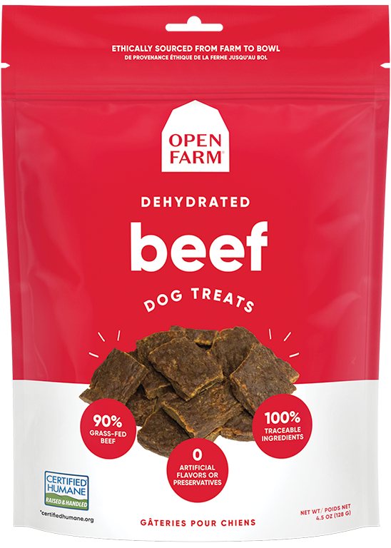 Open Farm Dog Dehydrated Beef Treats - 4.5 oz