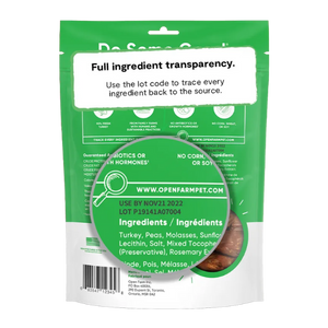 Open Farm Dog Dehydrated Turkey Treats - 4.5 oz