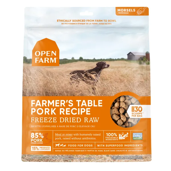 Open Farm Freeze Dried Raw Farmer's Table Pork