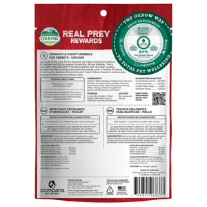 OXBOW Ferret Real Prey Rewards Crunchy and Chewy Chicken - 3 oz