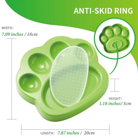 Paw Mini Slow Feeder and Lick Pad for Cats