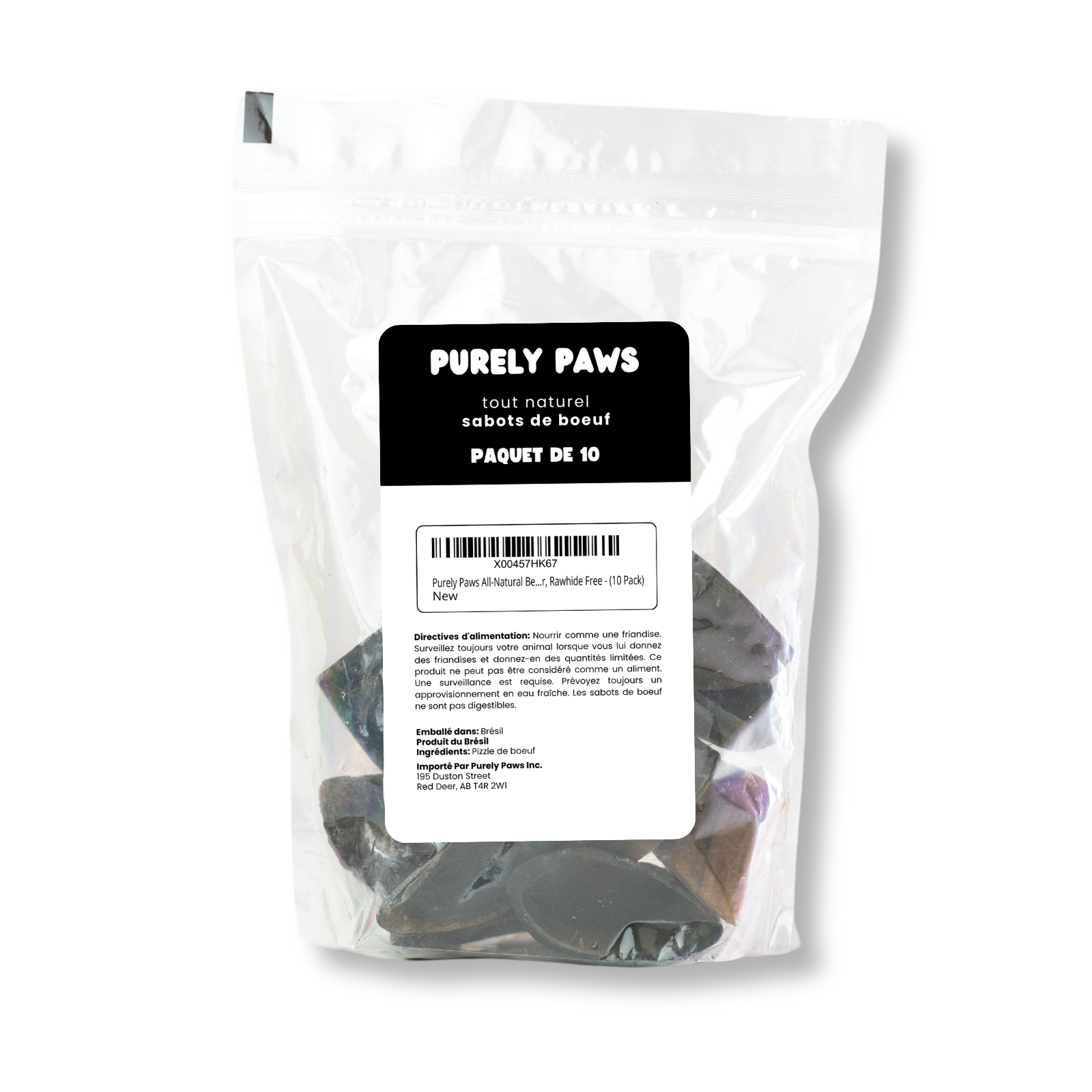 Purely Paws Beef Hooves - 10 Pack