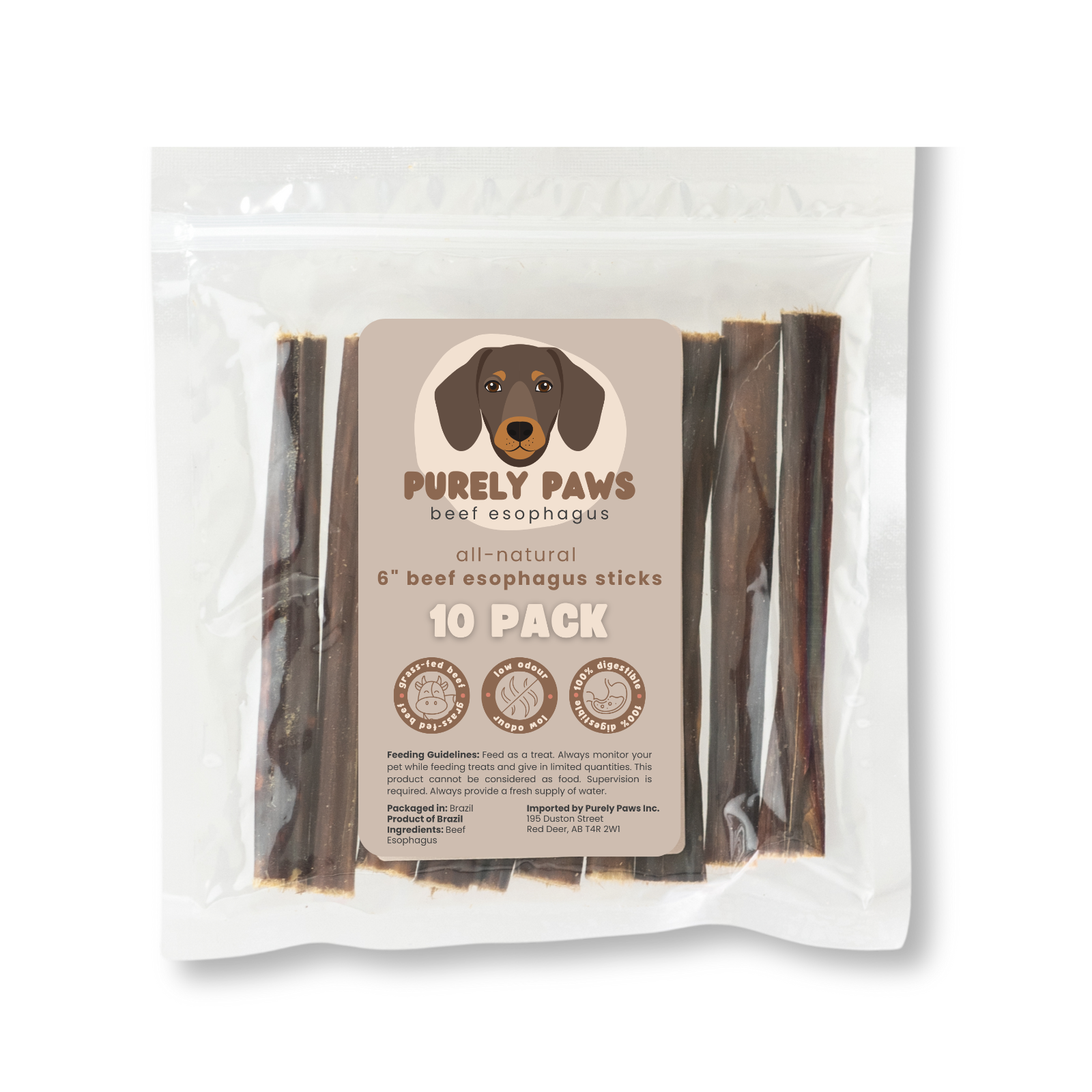 Purely Paws Esophagus Sticks - 6"