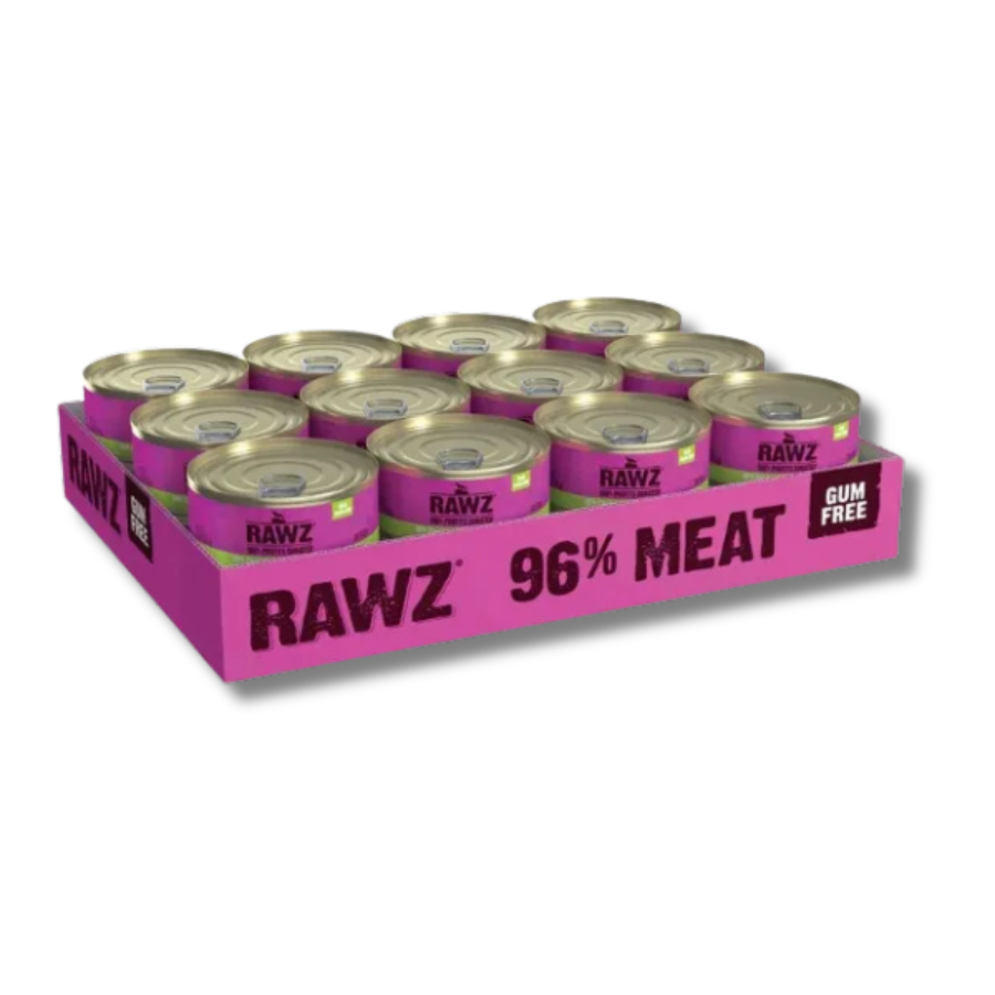 Rawz 96% Chicken and Chicken Liver Pate for Cats - 5.5 oz (24 Pack)