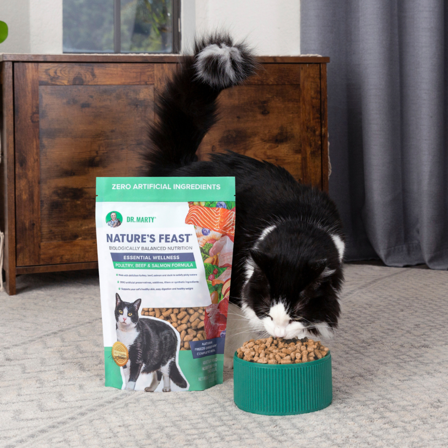 Dr. Marty Nature's Feast Essential Wellness Beef, Salmon and Poultry for Cats