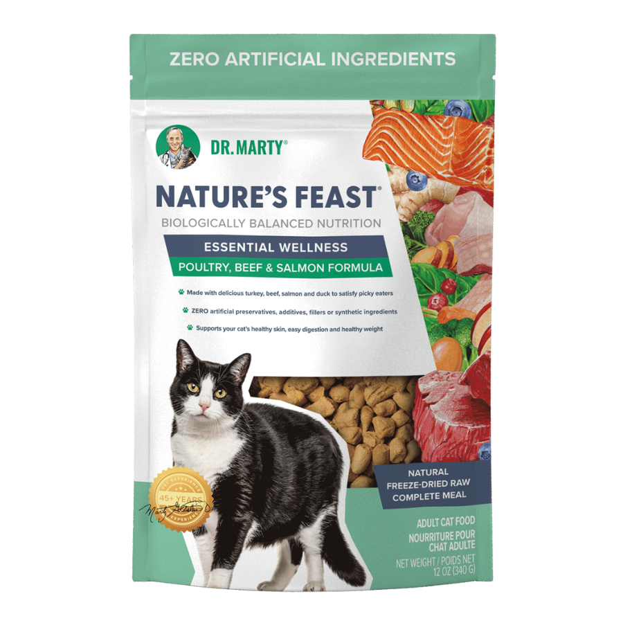 Dr. Marty Nature's Feast Essential Wellness Beef, Salmon and Poultry for Cats