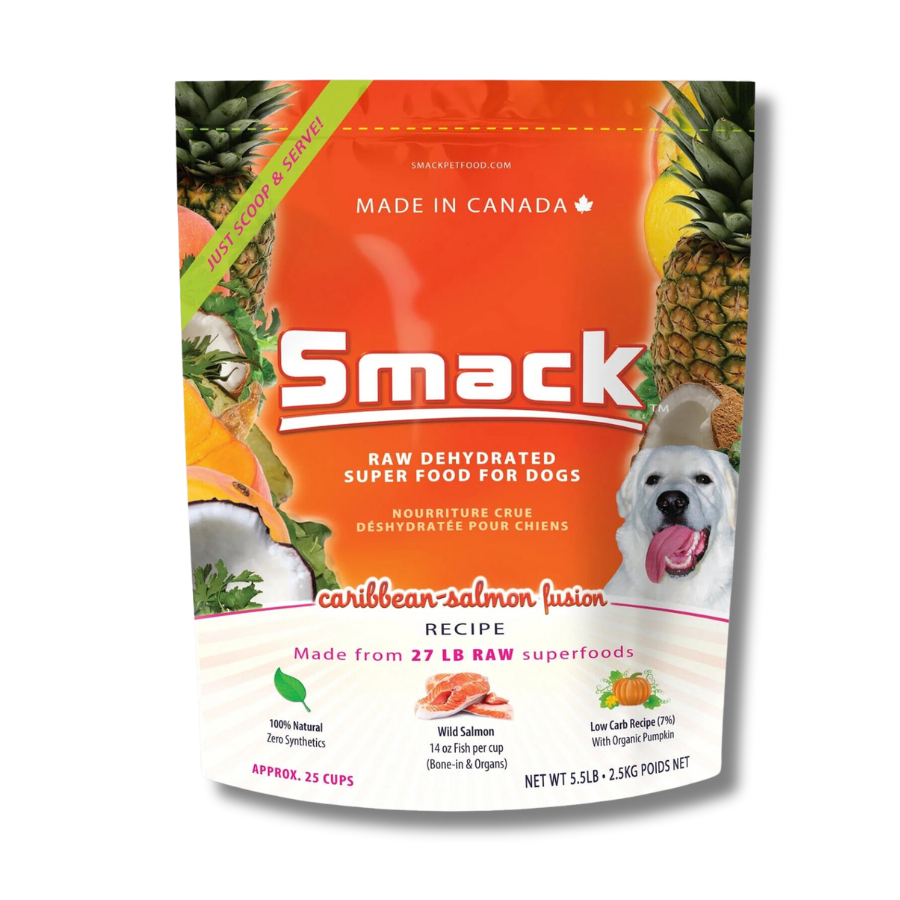 Smack Caribbean-Salmon Fusion Raw Dehydrated Food for Dogs