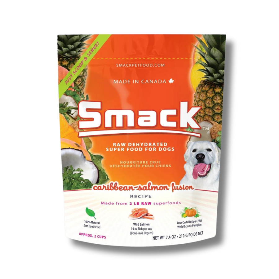 Smack Caribbean-Salmon Fusion Raw Dehydrated Food for Dogs