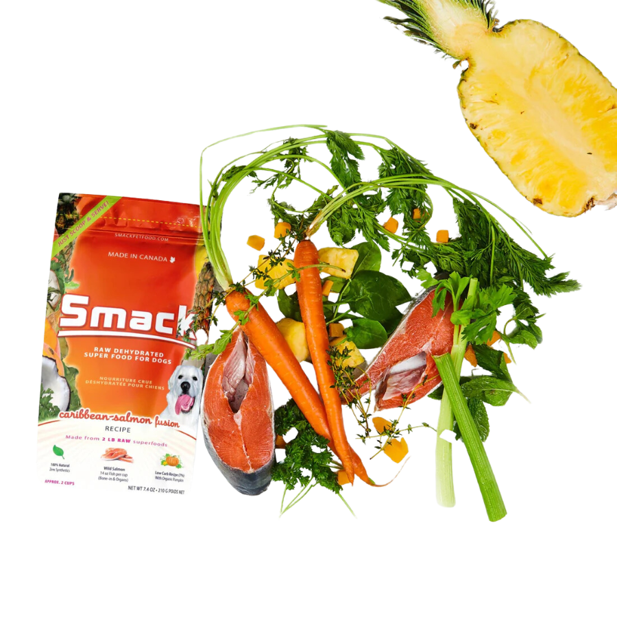 Smack Caribbean-Salmon Fusion Raw Dehydrated Food for Dogs