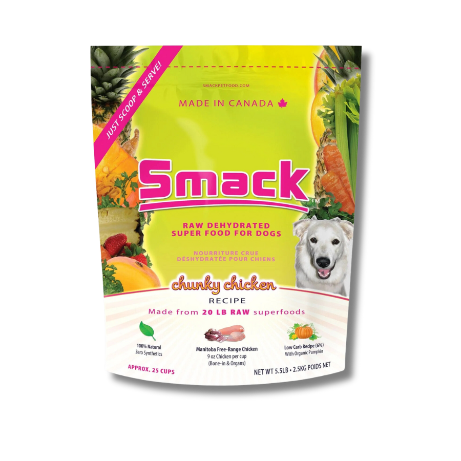 Smack Chunky Chicken Raw Dehydrated Food for Dogs