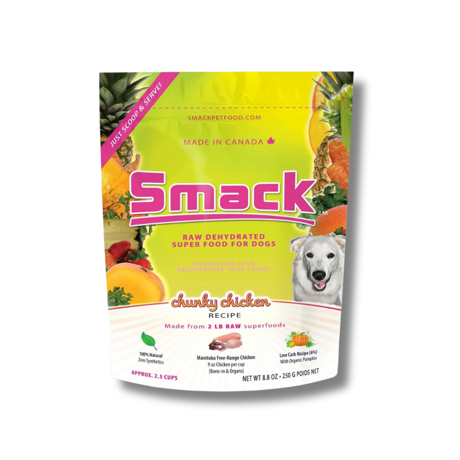 Smack Chunky Chicken Raw Dehydrated Food for Dogs