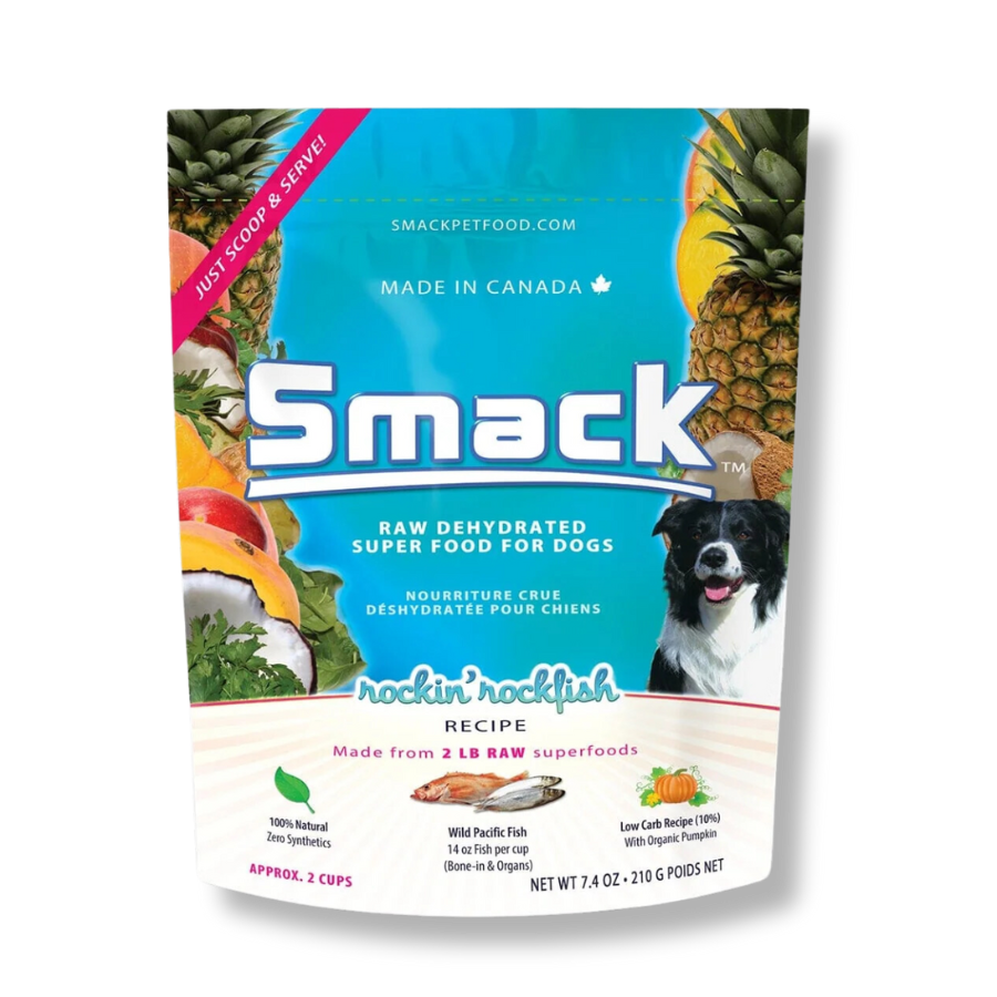 Smack Rockin' Rockfish Raw Dehydrated Food for Dogs