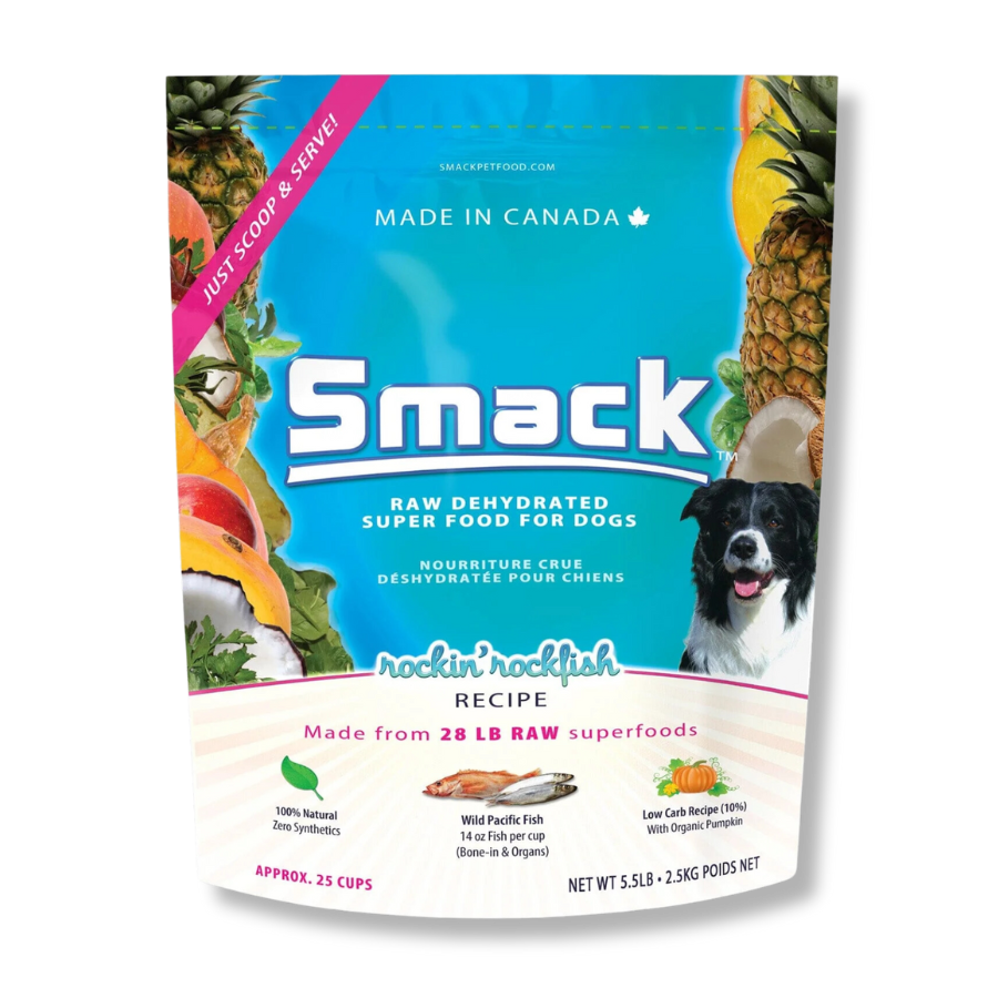 Smack Rockin' Rockfish Raw Dehydrated Food for Dogs