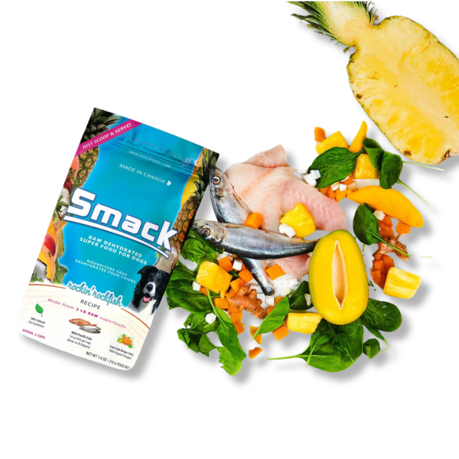 Smack Rockin' Rockfish Raw Dehydrated Food for Dogs