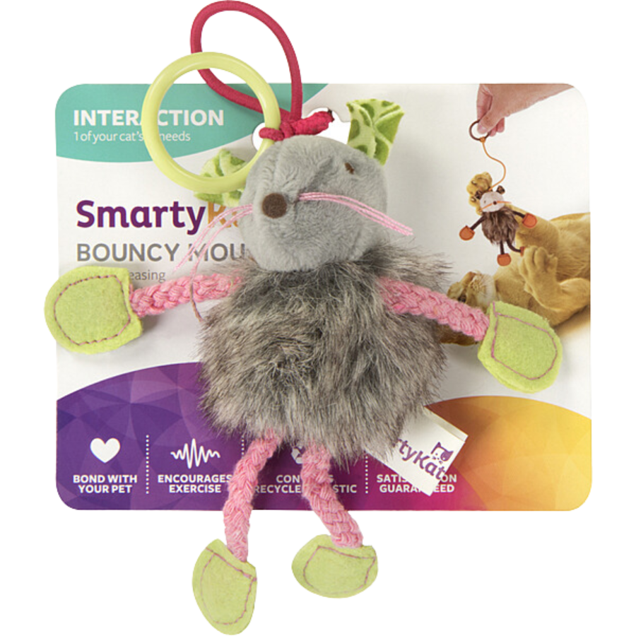 SmartyKat Bouncy Mouse Dangler Catnip Toy