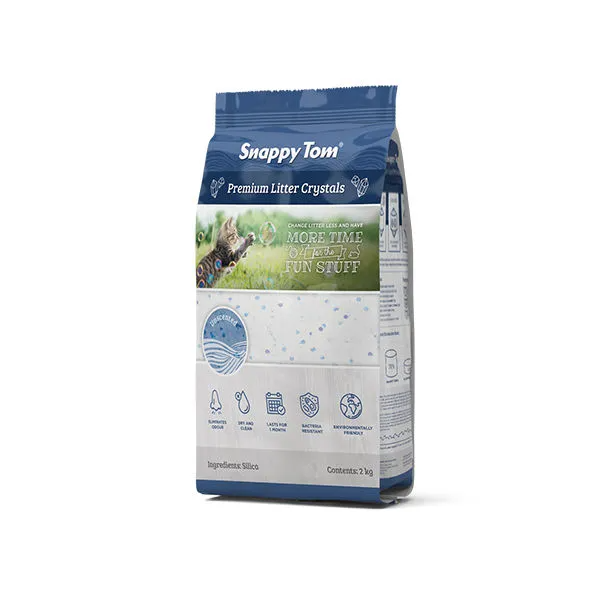 Snappy Tom Crystal Cat Litter - Unscented - 4.4 lbs