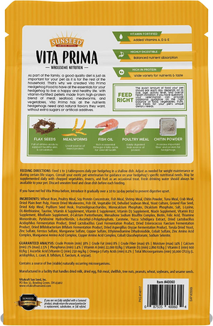 VitaKraft Sunseed Vita Prima Hedgehog Food - 25 oz