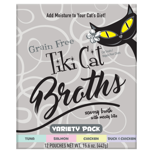 TikiCat Broths Variety Pack (12 Pack)