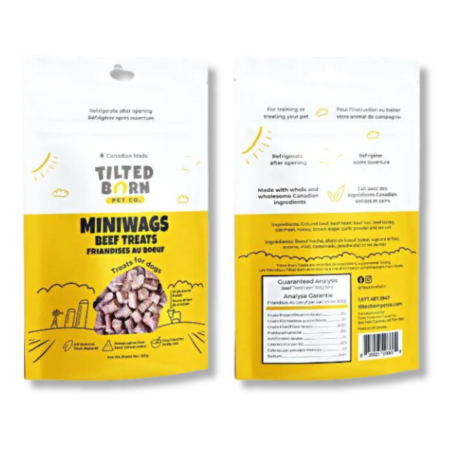 Tilted Barn Miniwags Beef Treats - 3.5 oz