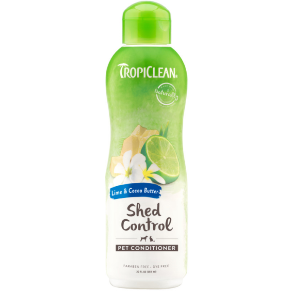 TropiClean Lime and Cocoa Butter Shed Control Conditioner - 20 oz