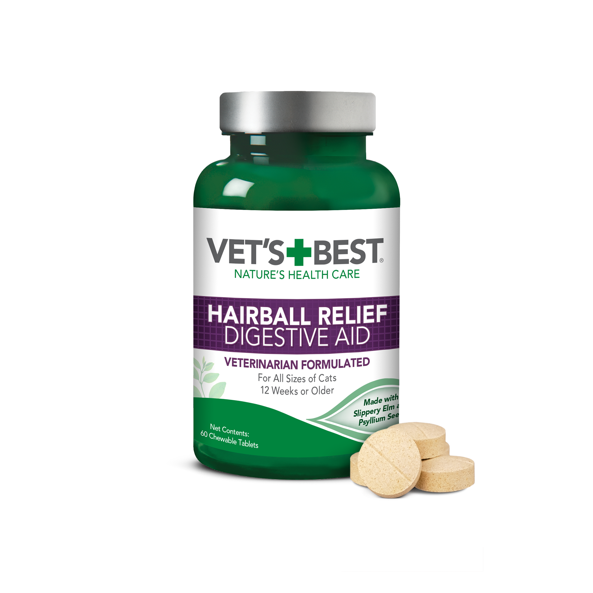 Vet's Best Hairball Digestive Relief Aid - 60 Count