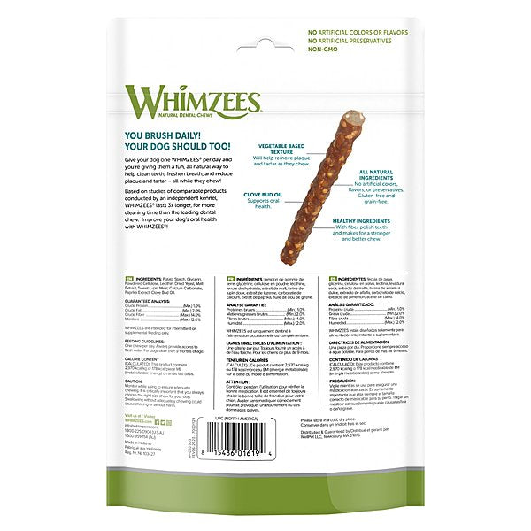 Whimzees Veggie Sausage Large - 7 Pack