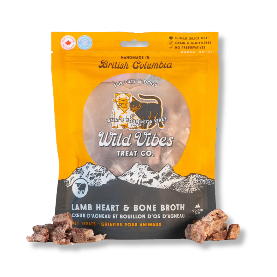 Wild Vibes Treat Co. Lamb Heart and Bone Broth - 80 g