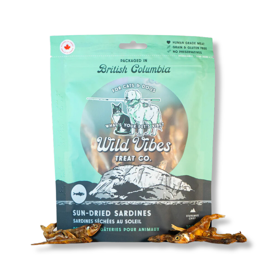 Wild Vibes Treat Co. Sun Dried Sardine Treats - 108 g