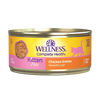 Wellness Pate Chicken Entree for Kittens (24 Pack, 3 oz Cans)